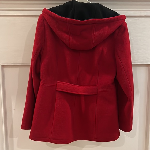 FLEET STREET LTD. Red Wool Blend Coat. Size Medium - Picture 10 of 13